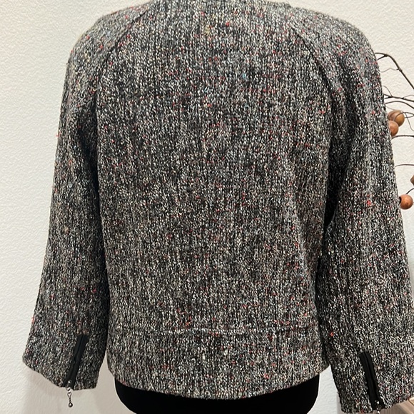 NWT Sanctuary Tweed Salt and Pepper Blazer - Size Large - Picture 5 of 8